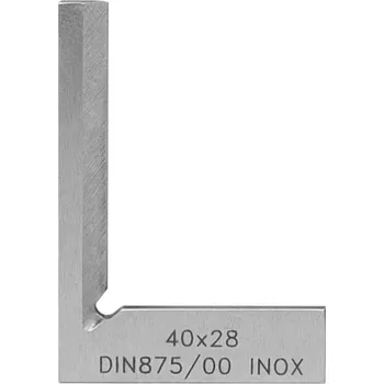 Úhloměr Úhelník nožový (vlasový) KINEX/K-MET - přesný kalený 40x28 mm, DIN 875 (4001-03-040)