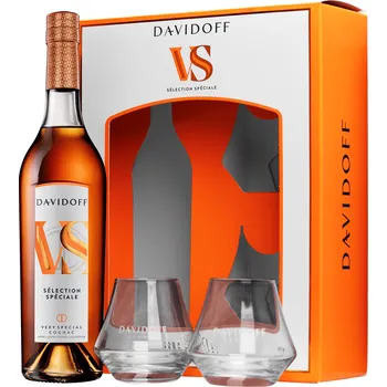 Nápoj Davidoff VS Selection Speciale se 2 sklenicemi 40% 0,7l
