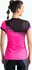 Dámské tričko CRUSSIS Dámské sportovní tričko s krátkým rukávem CSW-086 růžové/černé