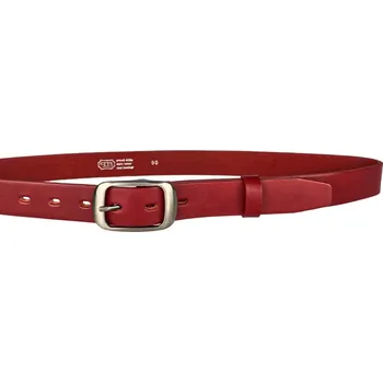 Opasek PENNY BELTS Kožený opasek 30-190-93 červený - 90 cm