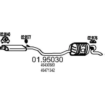 Auto-moto Zadní tlumič výfuku MTS 01.95030