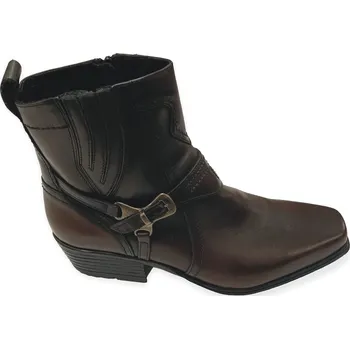 Jezdecká obuv LEMI - westernové boty koně LEMI 680 zateplené - hnědá vintage - 40