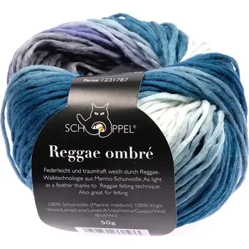 Příze Schoppel Wolle Reggae ombré 2518 Elefantentreffen (Příze merino Reggae ombré 2518 Elefantentreffen)