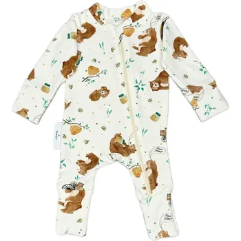 Kojenecký overall Mimilove Kojenecký bavlněný overal 0-3 měsíců Méďa