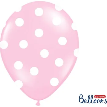 Balónek Balonek latexový baby růžová s puntíky