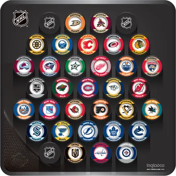 Puk Plaketa pro fanouškovské puky NHL Wall Plaque Square InGlasCo