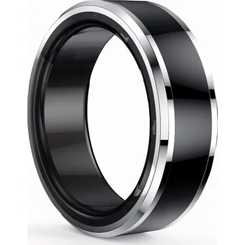 chytrý prsten EQ Ring M1 černý/titan/keramika
