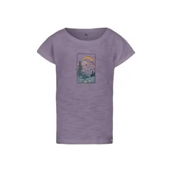 Chlapecké tričko Hannah KAIA JR grape jam 110 - 116; Šedá tričko