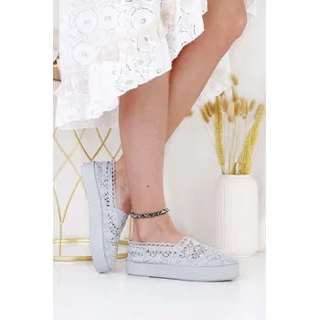 Dámské tenisky Balada Šedé krajkové tenisky BA51-5G Velikost: 36