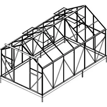 Skleník Náhradní prosklení pro skleník LANITPLAST PLUGIN 8x14 PC 4 mm LG3057