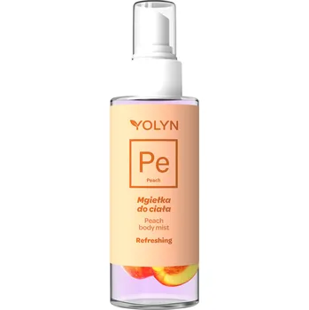 Tělový sprej Yolyn tělová mlha s vůní broskve, 200 ml