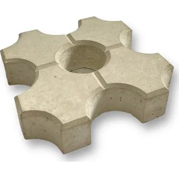 Venkovní dlažba Báča Beton Betonová zatravňovací dlažba (25 x 25 x 6 cm) Barva: Přírodní