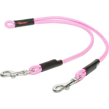 Vodítko pro psa Tamer Rozdvojka | Mini | růžová - 604 Rozdvojka: 46 cm