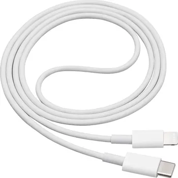 Mobilní telefon Akyga USB kabel USB-C ® zástrčka, Apple Lightning konektor 1.00 m bílá AK-USB-35