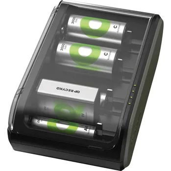 GP B631 Universell nabíječka akumulátorů NiMH 9 V, AAA, AA, malé mono, velké mono