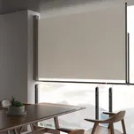 Terasová zatahovací boční markýza 160 x 300 cm krémová Krémová 45194