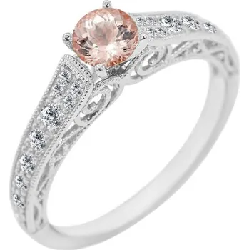 Prsten Zásnubní prsten ve stylu vintage s morganitem a diamanty Keran