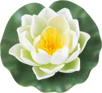 Dekorace jezírka Velda Lotus Foam 123581 lotosový květ 10 cm bílý