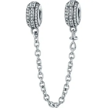 Šperk NUBIS® Stříbrný bezpečnostní řetízek na náramek - S0032