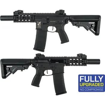 Airsoftová zbraň Delta Armory Airsoftová zbraň M4 AR15 SilentOps CQB Bravo ETU - Černá