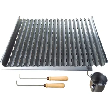 Zahradní gril ALWI-GRILL Ekologický nerezový rošt 44x45 cm