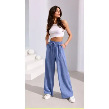 Dámské kalhoty made in Italy Dámské volné kalhoty 24958