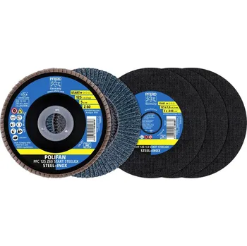 Příslušenství k brusce PFERD TOOLS 69198299 lamelový kotouč Průměr 125 mm Ø otvoru 22.23 mm ocel, Rozněcovač 1 sada