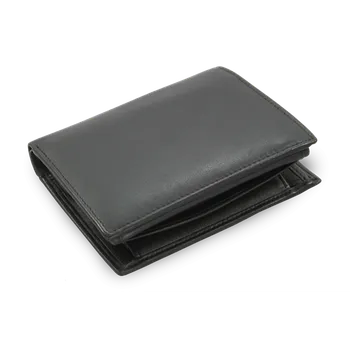 Peněženka Arwel Pánská kožená peněženka s vnitřní zápinkou určená pro policii - česká výroba; černá