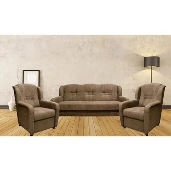 Sedací souprava FN Sedací souprava Ušák 3f+1+1 Lucia hnědá