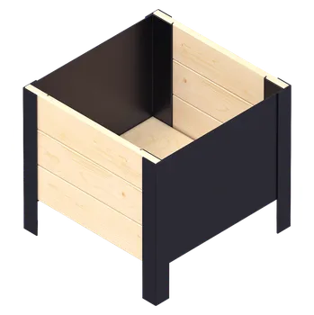 Truhlík Truhlík Modernbox, dřevo, kov, přírodní, 36 × 36 × 32 cm RMO-0360X0360X320