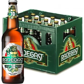 Pivo Radegast Radegast Rázná 10, světlé výčepní, 20x0,5l