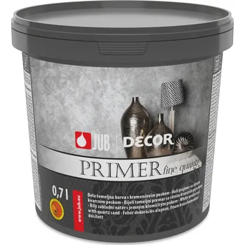 barva na zeď JUB DECOR Primer fine quartz bílý vodou ředitelný základní nátěr 0.7 l Bílá
