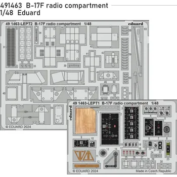 Plastikový model Eduard 1/48 B-17F radio compartment (EDUARD)