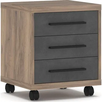 Komoda Kontejner se zásuvkami ROSOLINI barva dub tabaco/matera