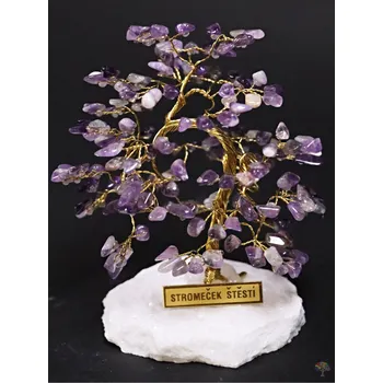 Drahý kámen Magieprirody.cz Ametystový stromeček štěstí 13 cm - R5 - #217