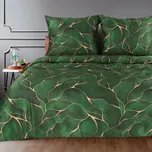 ArtFir Povlečení na dvojlůžko BOX | zelená 220 x 200 cm