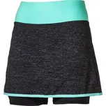 Krátké legíny se sportovní sukní ALERTA 2v1 černá/mint S