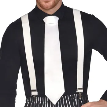 Party dekorace Amscan Gansterská bílá kravata 1920's
