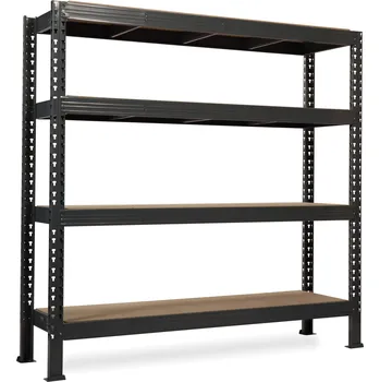 regál Nekonečný průmyslový regál Trestles RNC 2000x2000x600, nosnost 3200 kg, 4 police Barva: šedá