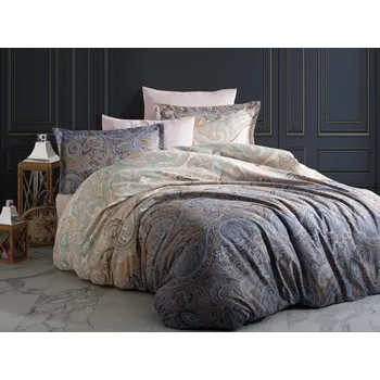 Povlečení Povlékáme.cz Prodloužené povlečení bavlněný satén Calipso béžové 140x220 70x90