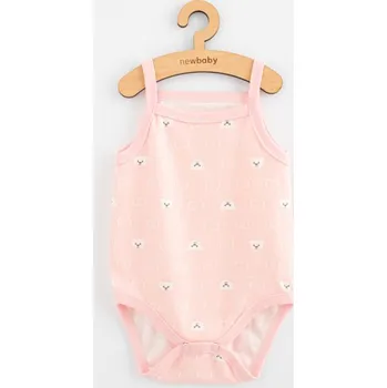 Kojenecké body bez rukávů New Baby Classic II medvídek bílý holka, velikost 80 (9-12)