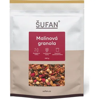 ŠUFAN s.r.o. Granola malinová - 440 g