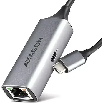 Síťová karta AXAGON ADE-TXPD, USB-C 3.2 Gen 1 - Gigabit Ethernet síťová karta, Asix AX88179, PD 100W, auto instal