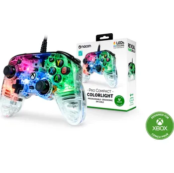 Gamepad Nacon Drátový ovladač Pro Compact - Colorlight (XSX/XONE/PC)
