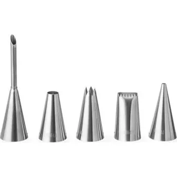 Hendi 551592 Sada dekoračních koncovek na cukrářské pytlíky, mix vzorů, 5 ks