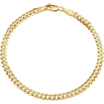 Šperk Zlatý náramek CURB PANCR 4,3 mm - Y 22 cm