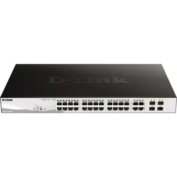 Switch D-Link DGS-1210-28P L2/L3 Smart+ PoE switch, 24x PoE 10/100/1000 Base-T, 4x 1000Base-T /SFP, 193W