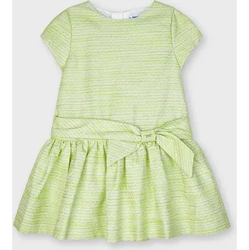 Dívčí šaty Dívčí šaty Mayoral zelené se stříbrným 3921