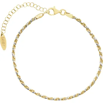 Náramek Pozlacený stříbrný náramek - valis - AP538-9756