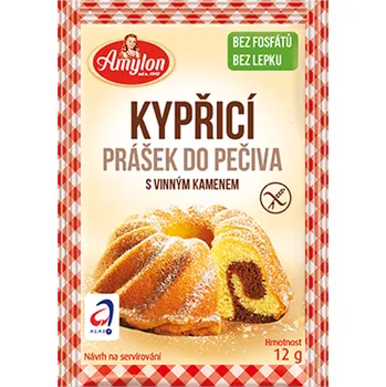 Přisada na vaření a pečení Amylon Kypřící prášek bezfosfátový bez lepku